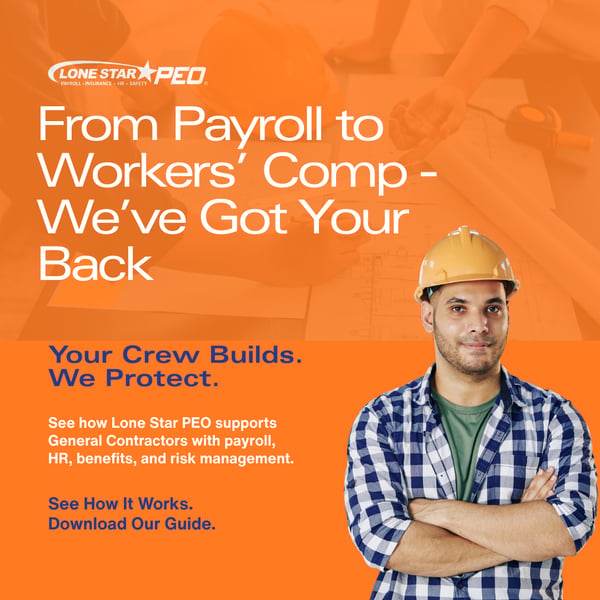 General Contractors One Sheet Graphic